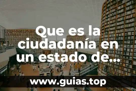 Estado mexicano que es concepto 6 Que es la ciudadanía en un estado de derecho democratico