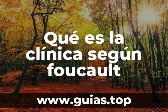 Qué es un autor Foucault número de páginas 8 Qué es la clínica según foucault