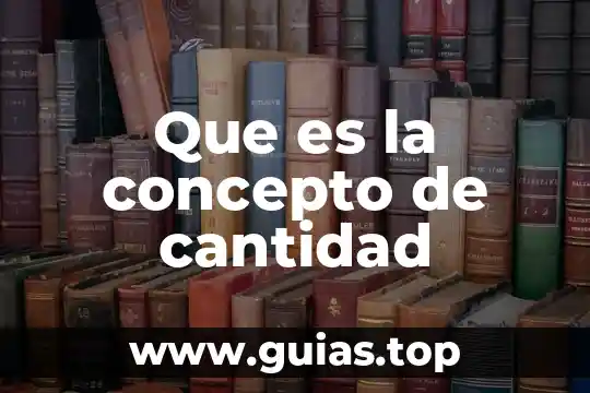 Que es cantidad variable 4 Que es la concepto de cantidad