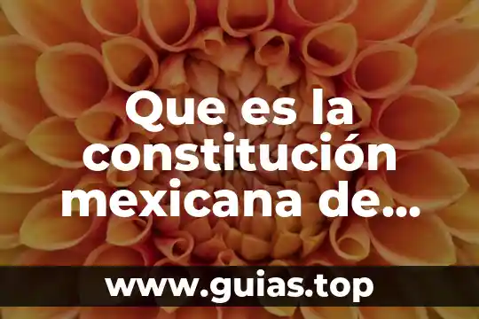 Qué es la libertad condicional en estados unidos 4 Que es la constitución mexicana de los estados unidos