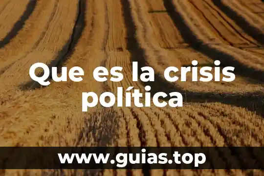Que es persecución politica 5 Que es la crisis política