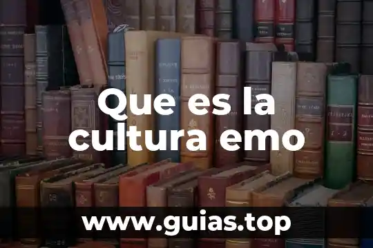 Que es la cultura y la adaptacion 3 Que es la cultura emo
