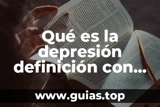 Que es la estadistica para el autor del libro 3 Qué es la depresión definición con autor