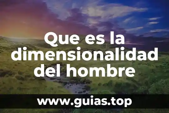 Que es un verdadero hombre para una mujer 6 Que es la dimensionalidad del hombre