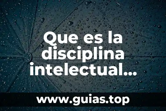 Yokoi kenji la disciplina que es un principio 6 Que es la disciplina intelectual educativa