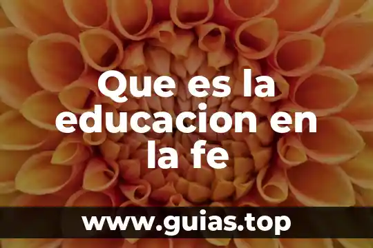 En méxico que es el principio de buena fe 3 Que es la educacion en la fe