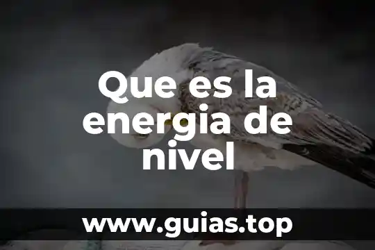 Qué es el nivel de láser 7 Que es la energia de nivel