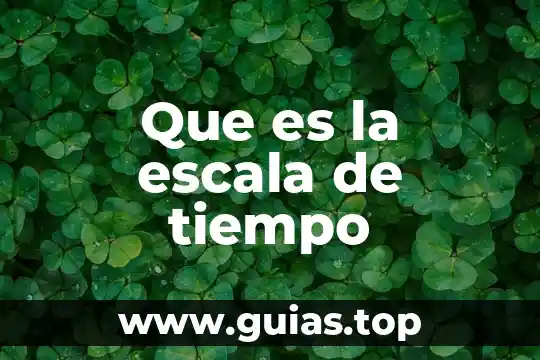 Que es tiempo de amortizacion 5 Que es la escala de tiempo