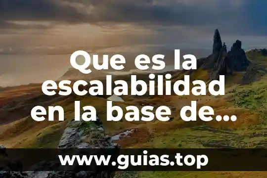 Adhesive base coat color club para qué es 4 Que es la escalabilidad en la base de datos