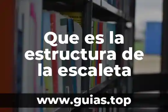 Que es la estructura deportiva 8 Que es la estructura de la escaleta