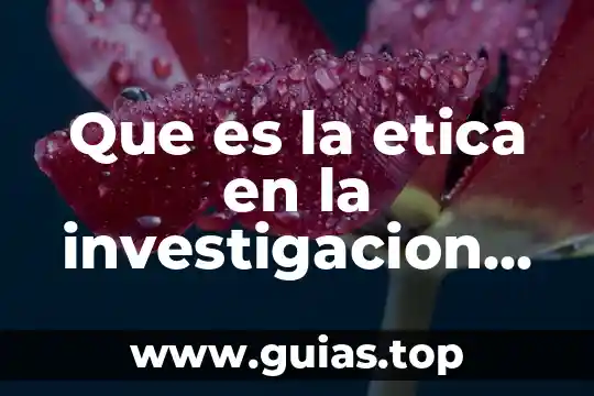 Que es investigacion de mercado concepto 6 Que es la etica en la investigacion psicologica