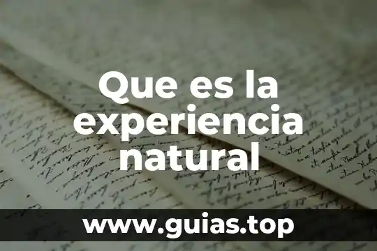 Qué es un número natural vtutor 5 Que es la experiencia natural