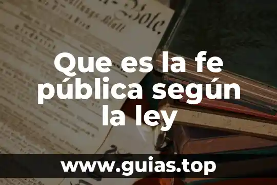 En méxico que es el principio de buena fe 7 Que es la fe pública según la ley