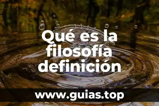Qué es gracejo definición 3 Qué es la filosofía definición