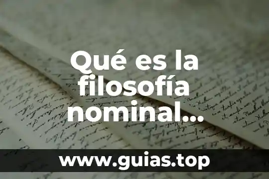 En filosofía que es mecenas 5 Qué es la filosofía nominal etimológica
