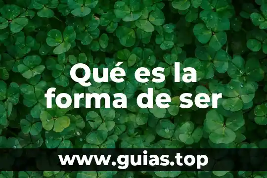 Liderazgo dejalo ser que es 7 Qué es la forma de ser