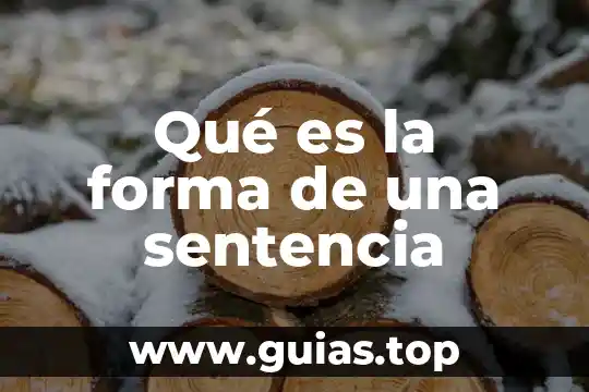 Que es una sentencia en programacion de arduino 8 Qué es la forma de una sentencia