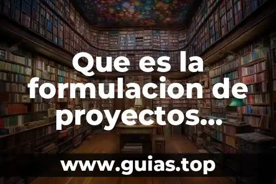 Que es un cordinador de proyectos 8 Que es la formulacion de proyectos libros