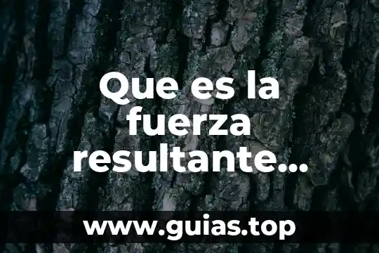 Que es la proyeccion de vectores articulos 3 Que es la fuerza resultante respecto a vectores
