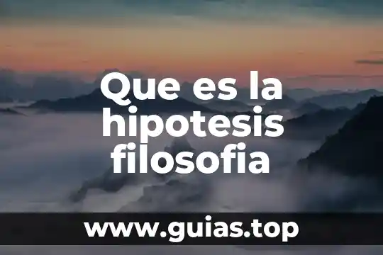 Qué es místico en filosofía 6 Que es la hipotesis filosofia