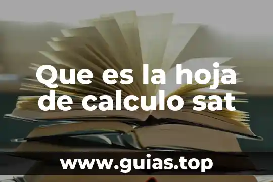 Qué es un animal verde con forma de hoja 4 Que es la hoja de calculo sat