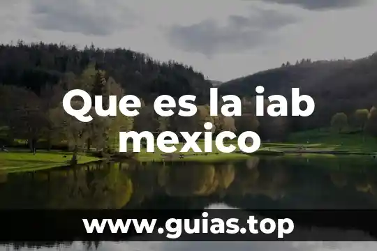 Que es mexico concepto 6 Que es la iab mexico
