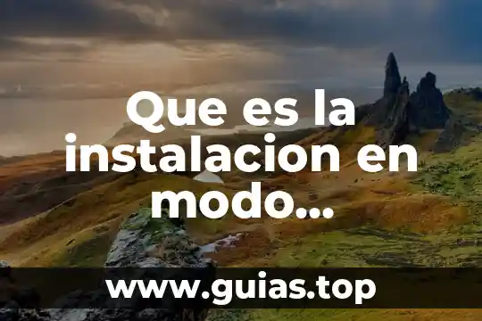 Que es modo viaje 4 Que es la instalacion en modo transaccional