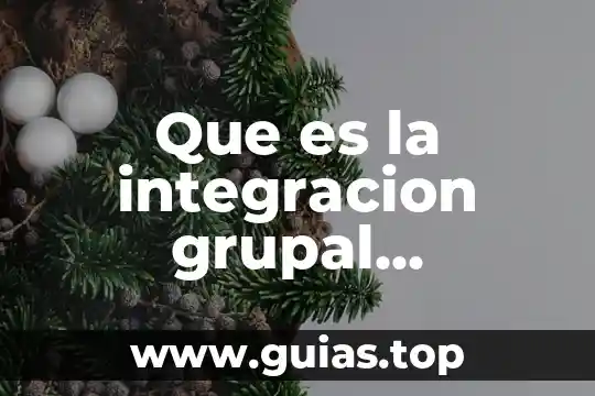 Que es la integración en una tesis 3 Que es la integracion grupal definicion