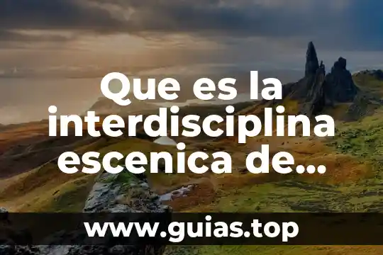Que es la inclusion para mexico 6 Que es la interdisciplina escenica de mexico