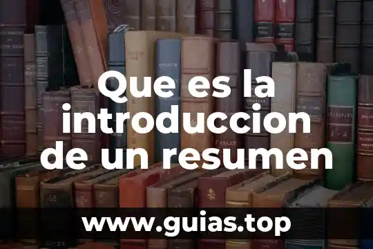 Que es el resumen y sus reglas 4 Que es la introduccion de un resumen