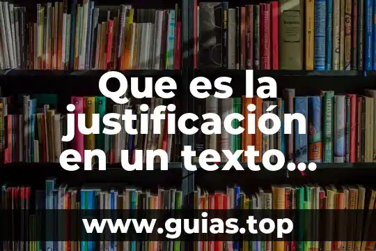 Que es dive en ingles y español 7 Que es la justificación en un texto español