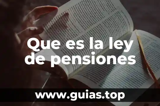 Que es ley de lavado de dinero 6 Que es la ley de pensiones