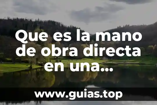 Que es la celulitis en la mano 8 Que es la mano de obra directa en una empresa