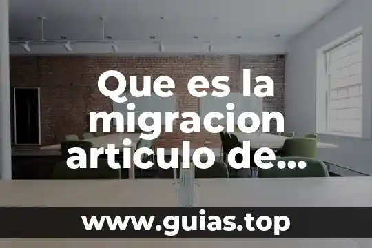 Opinion de michael rojkind sobre que es ser un arquitecto 7 Que es la migracion articulo de opinion