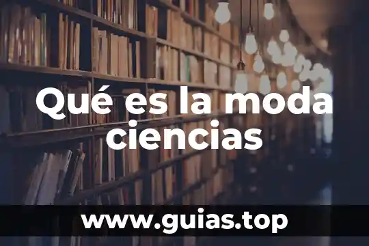 Que es la toma de agua 3 Qué es la moda ciencias
