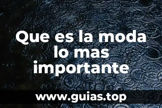 Qué es el más allá en filosofía 3 Que es la moda lo mas importante
