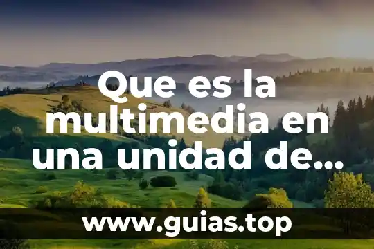 Que es la clarificacion de agua 3 Que es la multimedia en una unidad de computo