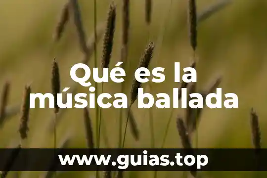 Para que es un compresor musica 7 Qué es la música ballada