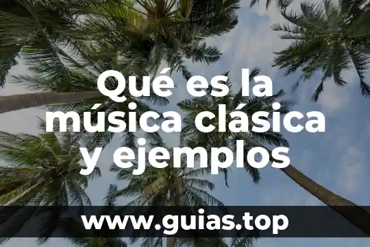 Que es la musica tipos 8 Qué es la música clásica y ejemplos