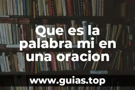 Qué es la palabra analogía 5 Que es la palabra mi en una oracion