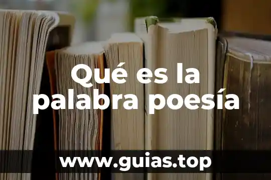Qué es la palabra analogía 8 Qué es la palabra poesía