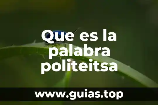 Que es la contamincionde agua 4 Que es la palabra politeitsa