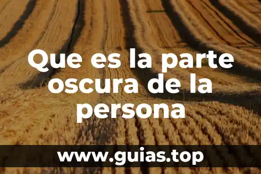 Que es la firma como persona fisica y moral 3 Que es la parte oscura de la persona