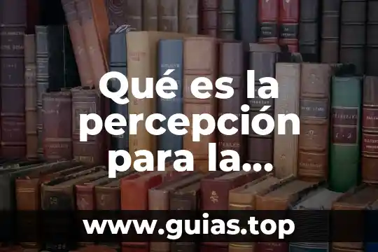 Qué es psicología, educación y religión 6 Qué es la percepción para la psicología