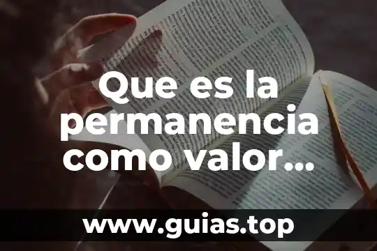Que es el valor democratico de la justicia 5 Que es la permanencia como valor institucional