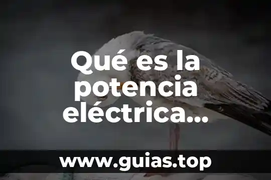 Que es una perforadora electrica 4 Qué es la potencia eléctrica concepto