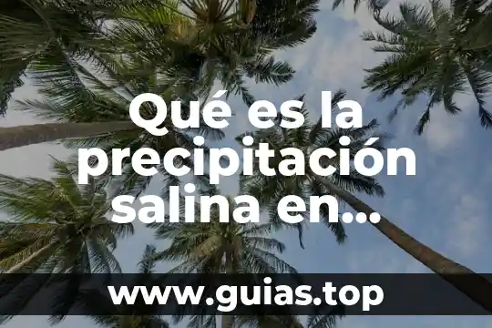 Qué es precipitación química del agua 6 Qué es la precipitación salina en ácidos nucleicos