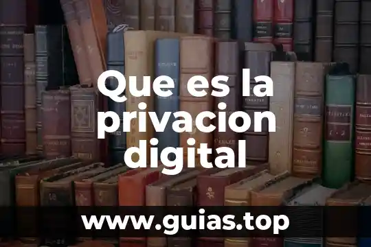 Que es digital y sus nombres 4 Que es la privacion digital