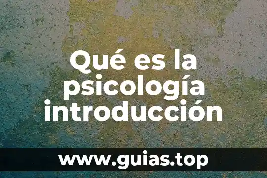 Que es la investigación en la psicología clínica 4 Qué es la psicología introducción