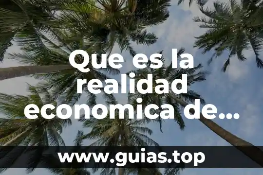 Que es una zonificación ecológica económica 8 Que es la realidad economica de un pais